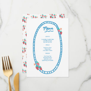 Schattige Fruit CUSTOM Bruids Baby shower Trouwfee Menu