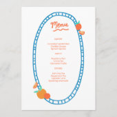 Schattige Fruit CUSTOM Bruids Baby shower Trouwfee Menu (Voorkant)