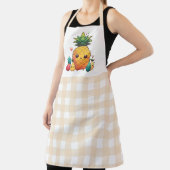 Schattige Fruit met Gingham Pattern Schort (Insitu)