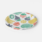 Schattige Fruit Verjaardagspapier Borden Papieren Bordje (Gekanteld)