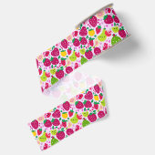 Schattige Fruitige Snoepjes Grosgrain Lint (Achterkant)