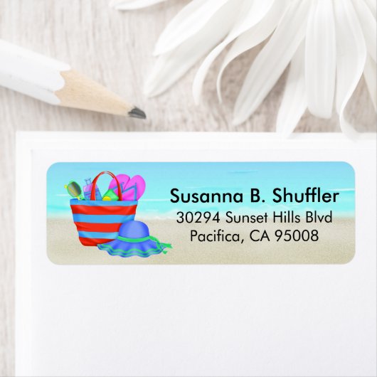 Schattige Fun Beach Bag Tas Pet Etiket (Insitu)