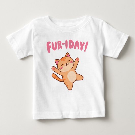 Schattige Fun Cat Fur-iday (Voorkant)
