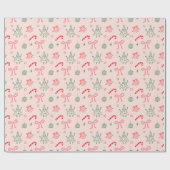 Schattige Fun Doodles Kerstcadeau Cadeaupapier (Vlak)
