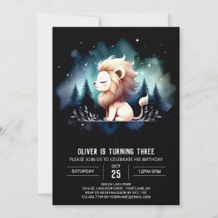 Schattige Fun Lion Verjaardag Kaart