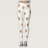 Schattige Fun Pastel Hen Chicken Leggings (Voorkant)