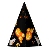 Schattige Fun Pumpkin spookvleermuis Witch Hallowe Feesthoedjes (Achterkant)