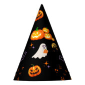 Schattige Fun Pumpkin spookvleermuis Witch Hallowe Feesthoedjes (Voorkant)