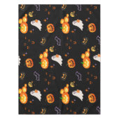 Schattige Fun Pumpkin spookvleermuis Witch Hallowe Tafelkleed (Voorkant)