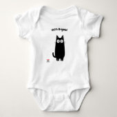 Schattige & Fun voor Natuur & Joy Lovers - Black c Romper (Voorkant)