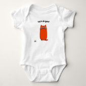 Schattige & Fun voor Natuur & Joy Lovers - Red Cat Romper (Voorkant)