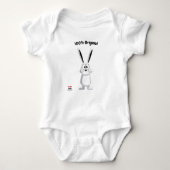 Schattige & Fun voor Natuur & Joy Lovers - White R Romper (Voorkant)