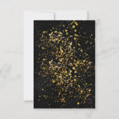 Schattige Fun Yellow Lemon Gold Glitters Baby show Bedankkaart (Achterkant)