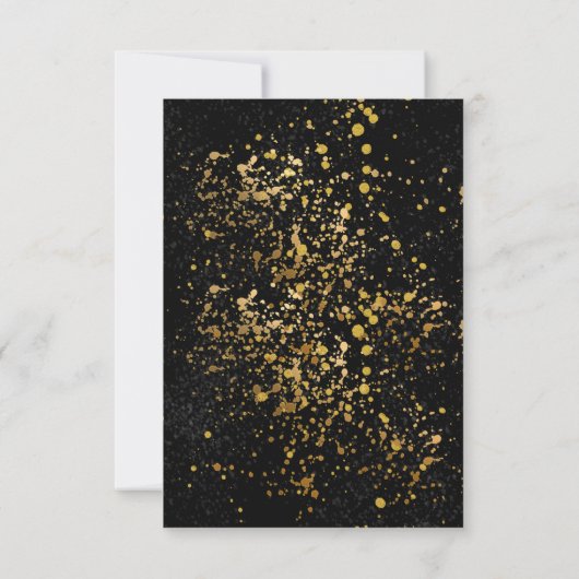 Schattige Fun Yellow Lemon Gold Glitters Baby show Bedankkaart (Achterkant)