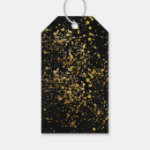 Schattige Fun Yellow Lemon Gold Glitters Baby show Cadeaulabel (Achterkant)