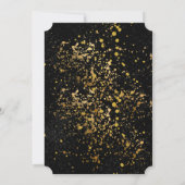 Schattige Fun Yellow Lemon Gold Glitters Baby show Kaart (Achterkant)