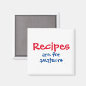 Schattige Funny At Home Chef's Kitchen Magneet (Voorkant / Achterkant)