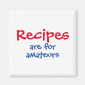 Schattige Funny At Home Chef's Kitchen Magneet (Voorkant)