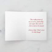 Schattige Funny Awkward I Love You Cartoon Cattle Kaart (Binnen)