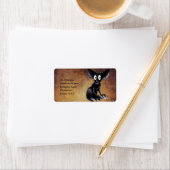 Schattige Funny Aye-Aye Etiket (Insitu)