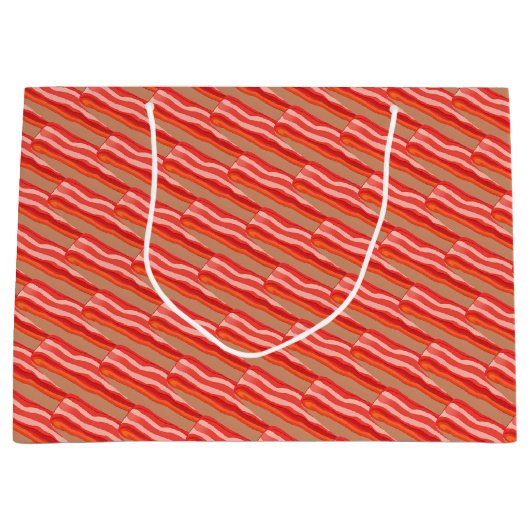 Schattige Funny Bacon Groot Cadeauzakje (Voorkant)