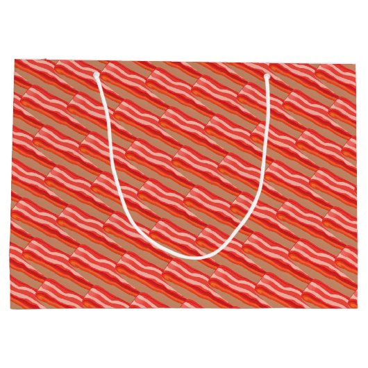 Schattige Funny Bacon Groot Cadeauzakje (Achterkant)