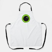 Schattige Funny Big Green Eyeball Schort (Voorkant)