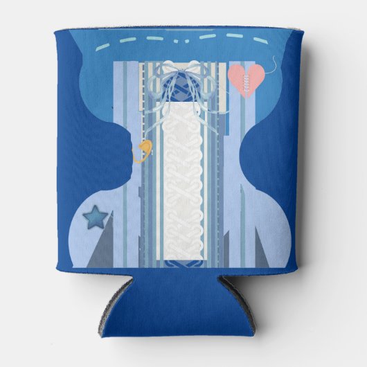 Schattige Funny Bustier Corset Blikjeskoeler (Voorkant)