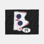 Schattige Funny Cat Funny Anime Meme Nah Ik zou Go Fleece Deken (Voorkant (Horizontaal))