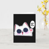 Schattige Funny Cat Funny Anime Meme Nah Ik zou Go Kaart (Gele Bloem)