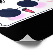 Schattige Funny Cat Funny Anime Meme Nah Ik zou Go Poster (Hoek)