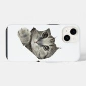 Schattige Funny Cat iPhone Case iPhone Hoesje (Achterkant horizontaal)