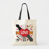 Schattige Funny Cat Paw Tote Bag (Voorkant)