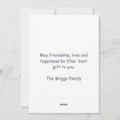 Schattige Funny Christmas Donkey Feestdagenkaart (Achterkant)