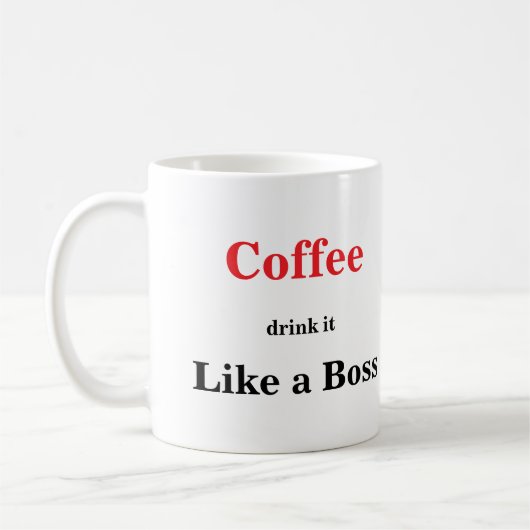 Schattige Funny Coffee Lover Gezegde Koffiemok (Links)