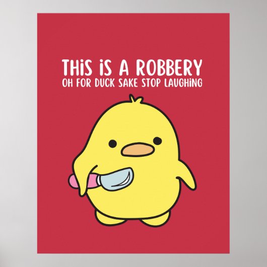 Schattige Funny Duck Duckling Quote Gezegde Poster (Voorkant)