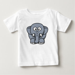 Schattige Funny Elephant - Grijs T-shirt