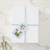 Schattige Funny Elf Kerstcadeau Speciale Levering  Cadeaulabel (Met Touw)