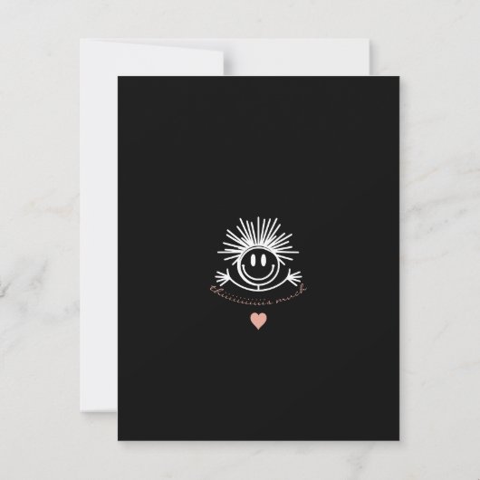 Schattige Funny First Moederdag Zwart Kaart (Achterkant)