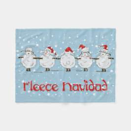 Schattige FUNNY Fleece Navidad Kerstmis