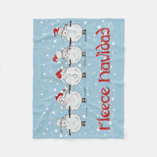 Schattige FUNNY Fleece Navidad Kerstmis (Voorkant)