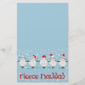 Schattige FUNNY Fleece Navidad Kerstmis Briefpapier (Voorkant)