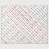 Schattige FUNNY Fleece Navidad Kerstmis Cadeaupapier (Vlak)