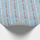 Schattige FUNNY Fleece Navidad Kerstmis Cadeaupapier (Hoek)