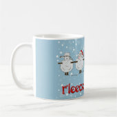 Schattige FUNNY Fleece Navidad Kerstmis Koffiemok (Links)