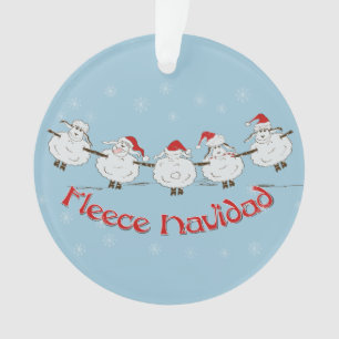 Schattige FUNNY Fleece Navidad Kerstmis Ornament