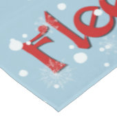 Schattige FUNNY Fleece Navidad Kerstmis Tafelkleed (Gekanteld)