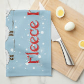 Schattige FUNNY Fleece Navidad Kerstmis Theedoek (Quarter Fold)