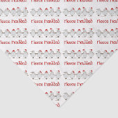 Schattige FUNNY Fleece Navidad Kerstmis Tissuepapier (Detail)