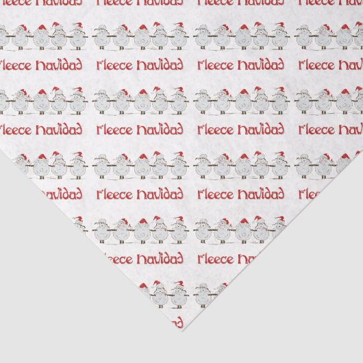 Schattige FUNNY Fleece Navidad Kerstmis Tissuepapier (Detail)